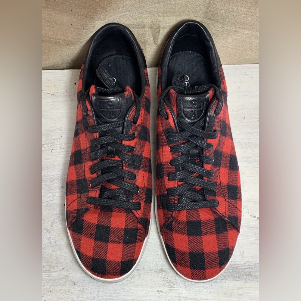 Cole Haan Grandpro Plaid Womens Sneakers Size 9.5 B Lace Up School Shoes EUC